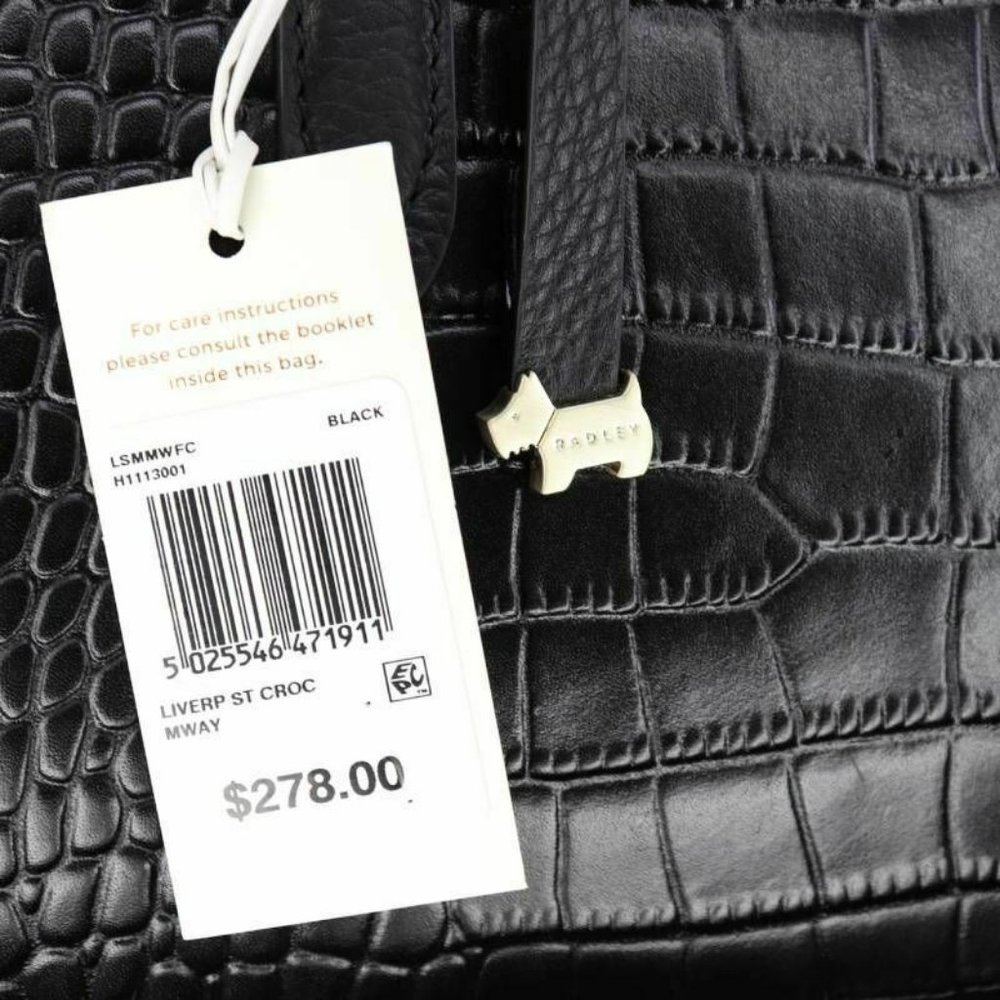 Radley Womens Liverpool Street Satchel Handbag Bla - Picture 9 of 9